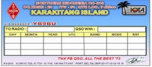 YB8RW/P – Karakitang Island, OC-210